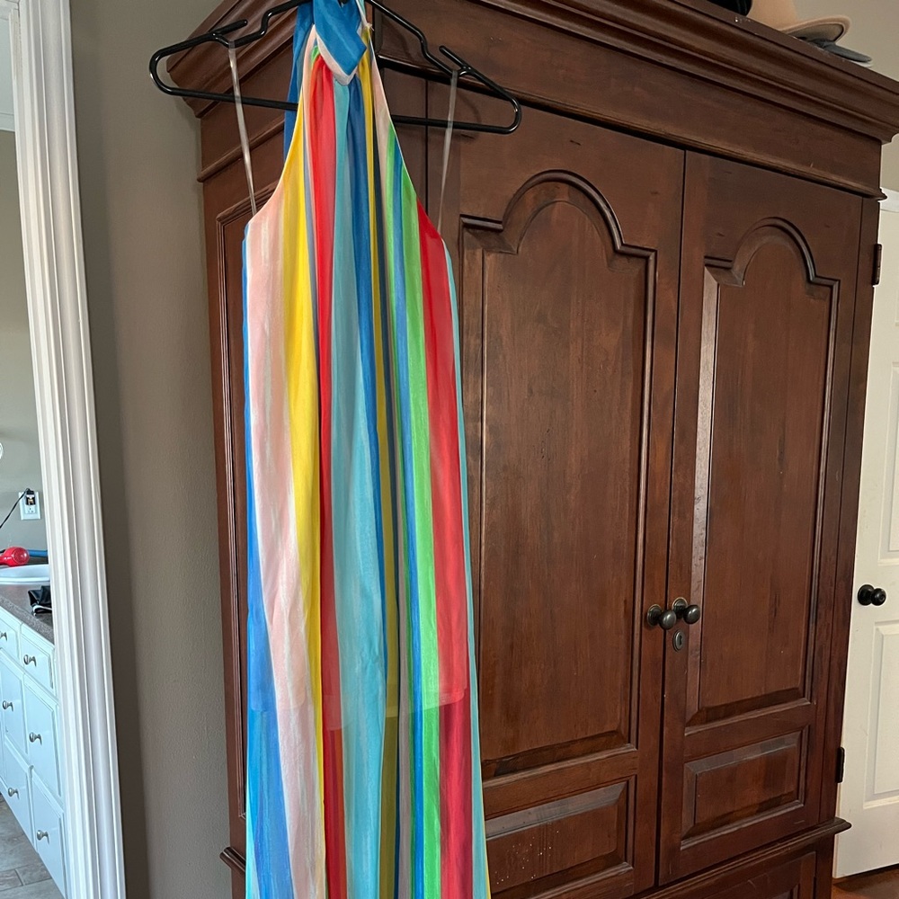 Halter colorful maxi
